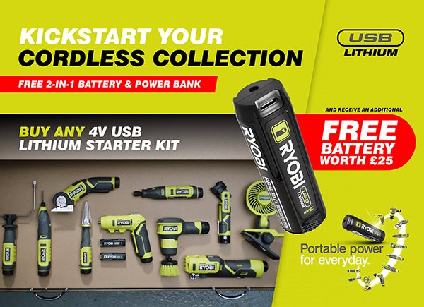 Ryobi free discount tool with battery